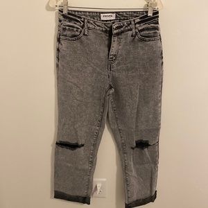 tilly's washed out mom jeans size 27